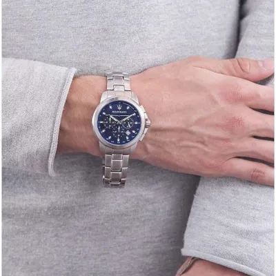 Maserati Successo Chronograph Blue Dial Men’s Watch